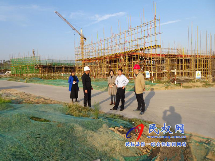 縣發(fā)投公司查看教育事業(yè)PPP項目建設情況