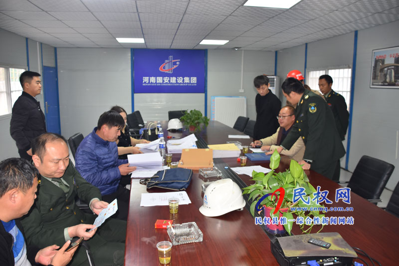 市人防辦聯合工商質監(jiān)、住建局對民權縣人防工程建設質量進行檢查