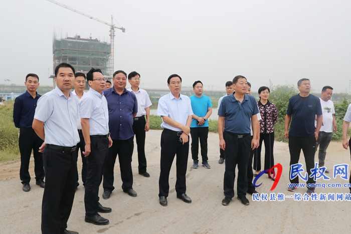 市人大常委會副主任、縣委書記姬脈常調(diào)研我縣城市水系建設(shè)工作