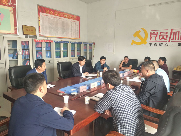 縣委副書記、縣長張團結(jié)到綠洲辦事處大陳莊村調(diào)研軟弱渙散村黨組織整頓工作