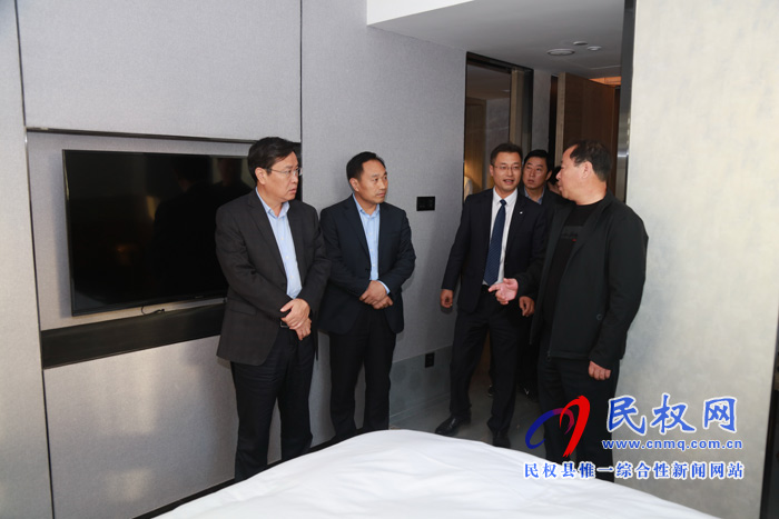 市人大常委會副主任、縣委書記姬脈常查看2019河南·民權(quán)第五屆制冷裝備博覽會籌備工作