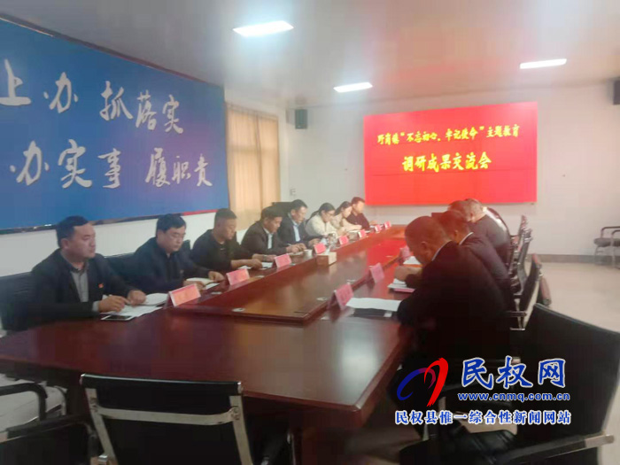 野崗鎮(zhèn)召開“不忘初心、牢記使命”主題教育調(diào)研成果交流會