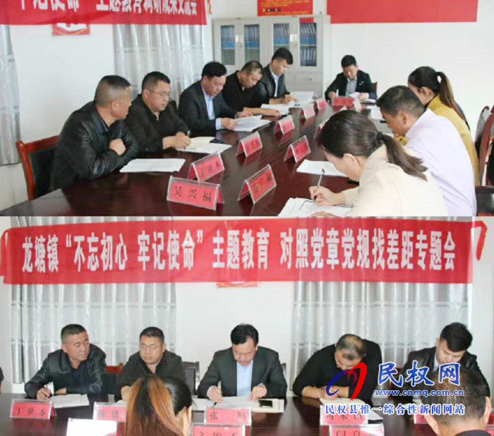 龍?zhí)伶?zhèn)召開“不忘初心、牢記使命”主題教育調(diào)研成果暨對照黨章黨規(guī)找差距專題會議