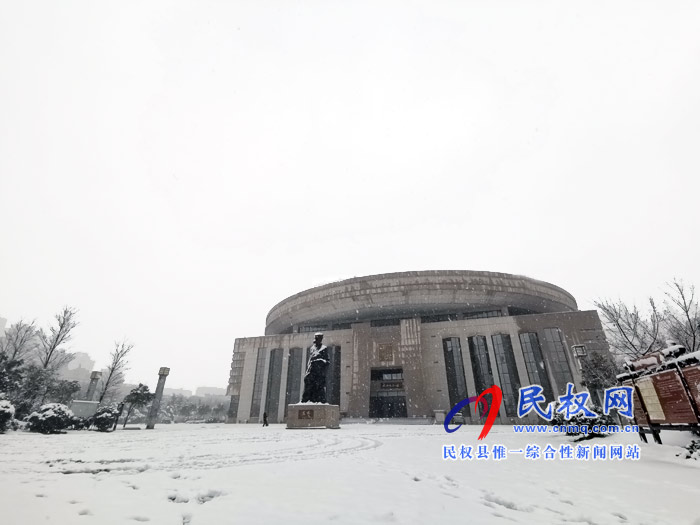 圖說(shuō)|河南民權(quán)：2020年的第一場(chǎng)雪，太美了吧!