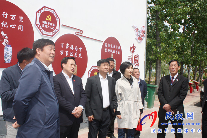 市司法局局長王興亞到民權調研指導法治陣地建設工作