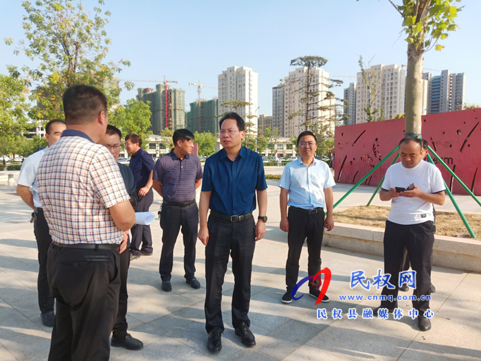 縣委常委、常務(wù)副縣長李啟峰督導(dǎo)全國文明城市（提名城市）創(chuàng)建工作