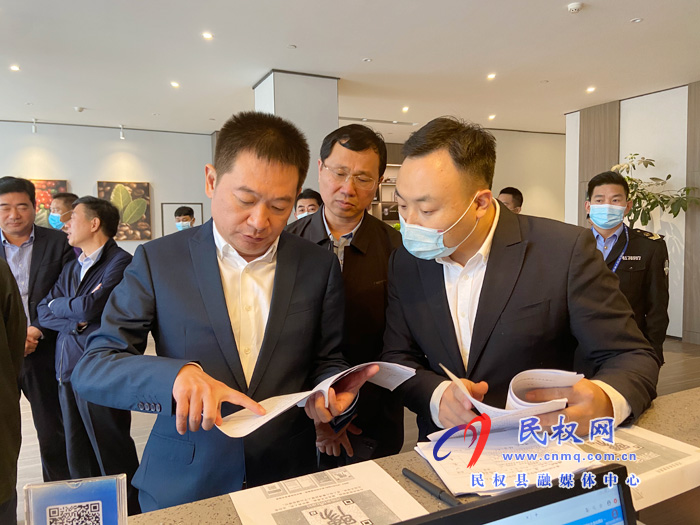 縣委常委、縣委辦公室主任孟亞松查看2020河南?民權(quán)第六屆制冷裝備博覽會后勤保障工作