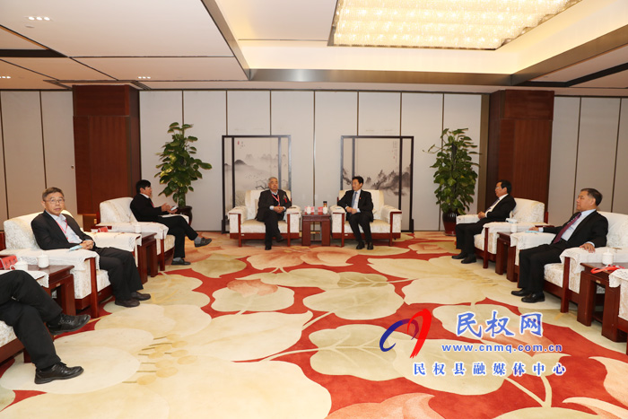 市長張建慧與參加民權第六屆制冷裝備博覽會的嘉賓座談