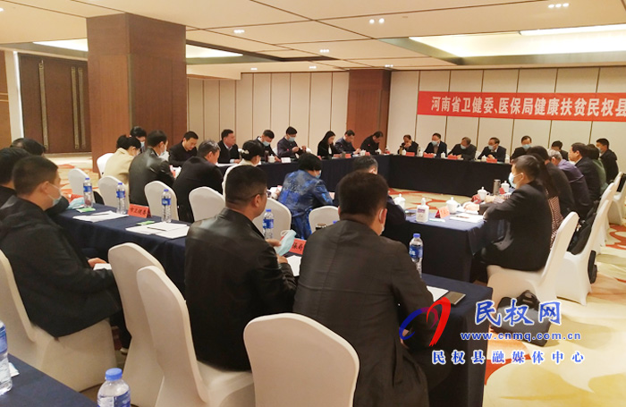 河南省衛(wèi)健委、醫(yī)保局健康扶貧民權(quán)縣座談會(huì)召開