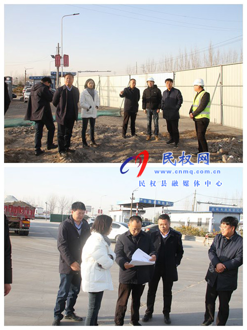 縣政協(xié)主席周明河到冰熊大道西段環(huán)境綜合整治項目督導工作