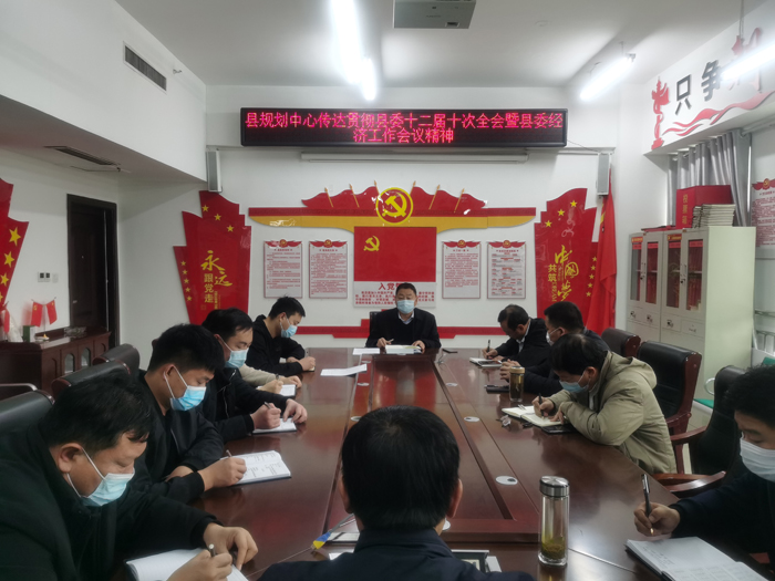 縣規(guī)劃中心傳達貫徹縣委十二屆十次全會暨縣委經(jīng)濟工作會議精神 縣規(guī)劃中心傳達貫徹縣委十二屆十次全會暨縣委經(jīng)濟工作會議精神