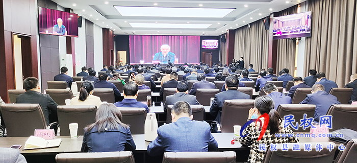 我縣組織收聽收看市委理論學(xué)習(xí)中心組（擴(kuò)大）“學(xué)黨史、悟思想、辦實(shí)事、開新局”專題報告會
