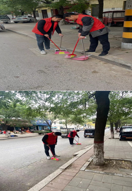 城管局路燈所：迎接我縣文明城、衛(wèi)生城創(chuàng)建及冷博會召開開展志愿交通、衛(wèi)生服務(wù)
