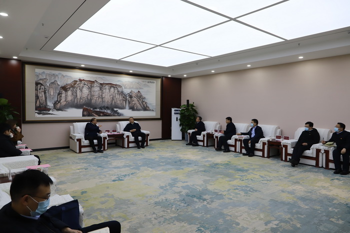 李國(guó)勝擺向陽(yáng)會(huì)見(jiàn)中國(guó)航天設(shè)計(jì)研究院黨委書(shū)記、董事長(zhǎng)馬向東一行
