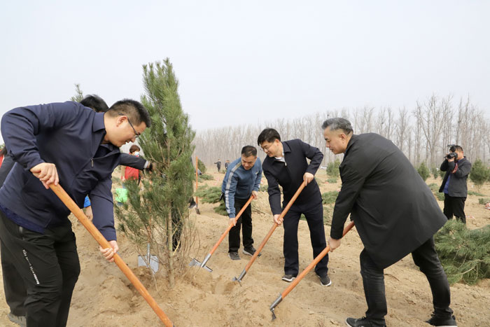 民權(quán)黃河故道添新綠，攜手共植“黨建幸福林”