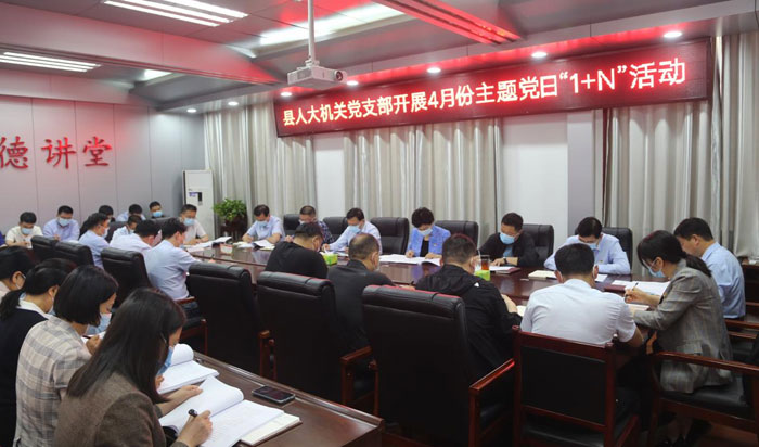 縣人大常委會(huì)機(jī)關(guān)黨支部開(kāi)展4月份主題黨日“1+N”活動(dòng)