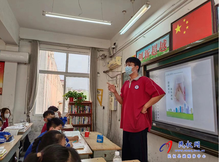 民權縣第一初級中學開展反詐宣傳活動