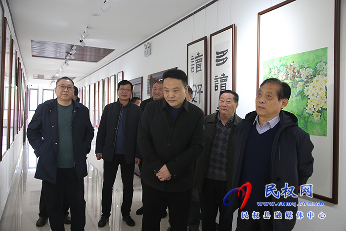 市老年書(shū)畫(huà)院院長(zhǎng)魏昭煒一行蒞民調(diào)研指導(dǎo)工作