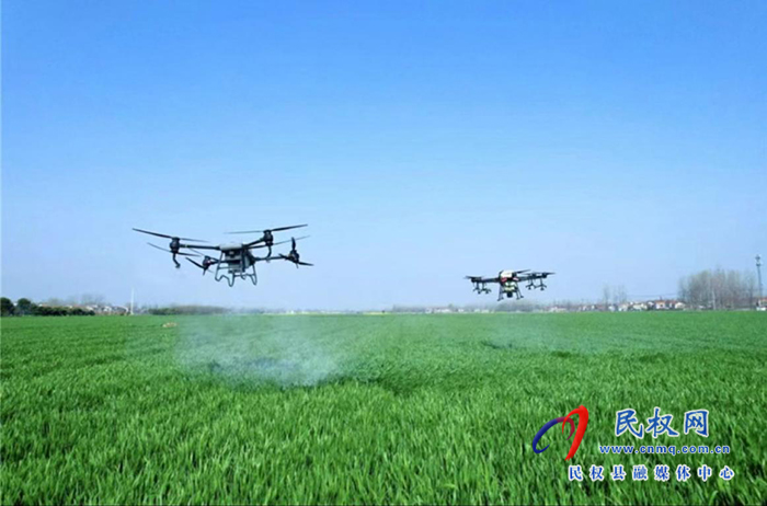 王橋鎮(zhèn)：無人機(jī)賦能，助力小麥“一噴三防”