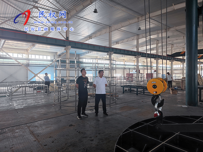 縣領(lǐng)導(dǎo)李君督導(dǎo)調(diào)研金藝科技產(chǎn)業(yè)園項目建設(shè)、入駐企業(yè)投產(chǎn)情況    