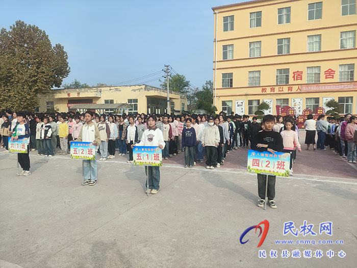民權(quán)縣人和鎮(zhèn)高集學(xué)校開展“路隊展風(fēng)采、文明伴我行--最美路隊”評比活動