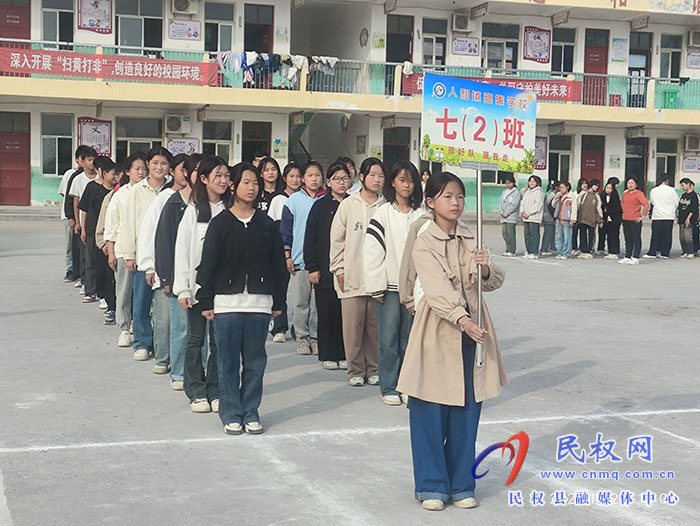 民權(quán)縣人和鎮(zhèn)高集學(xué)校開展“路隊展風(fēng)采、文明伴我行--最美路隊”評比活動