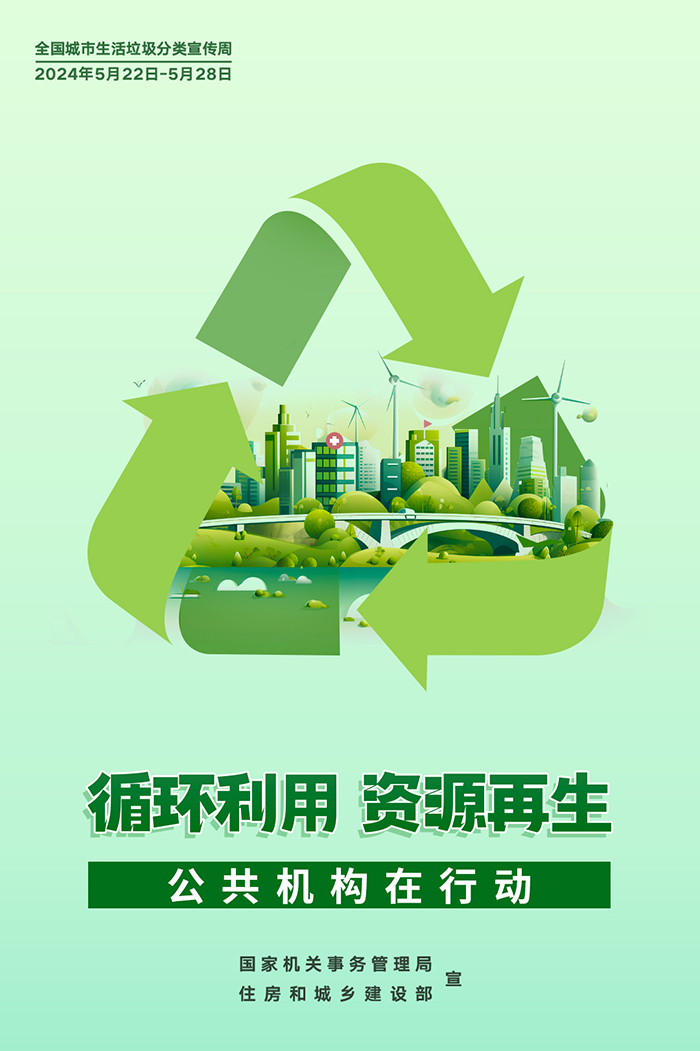 公共機構(gòu)生活垃圾分類主題宣傳海報來了，機關(guān)事務(wù)中心誠邀您的轉(zhuǎn)發(fā)！