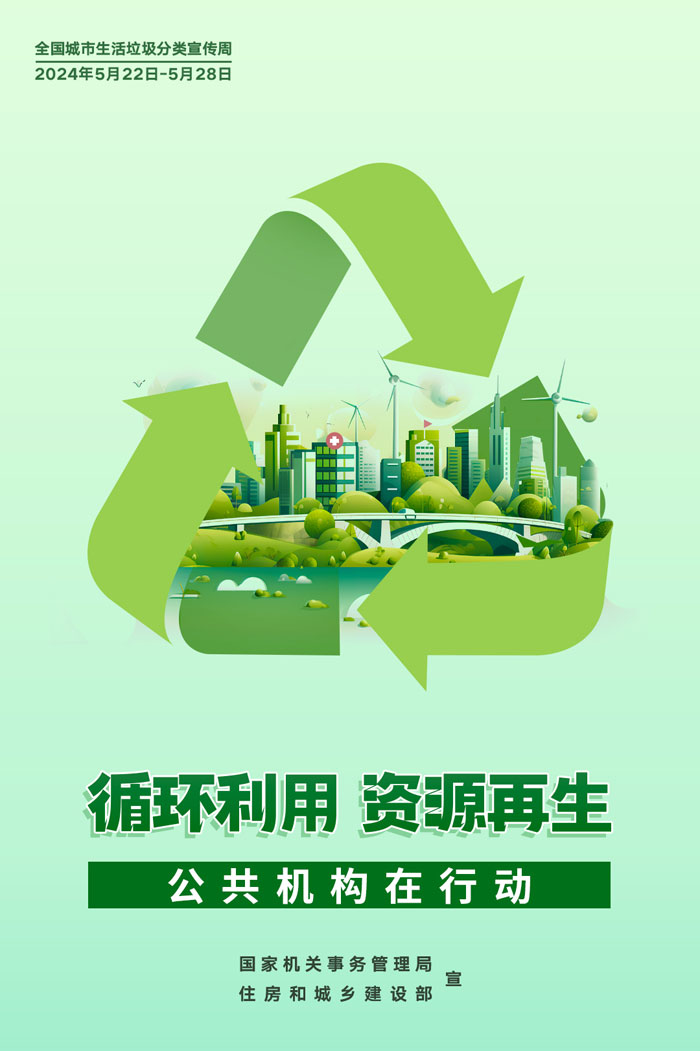 公共機構(gòu)生活垃圾分類主題宣傳海報來了，機關(guān)事務(wù)中心誠邀您的轉(zhuǎn)發(fā)！