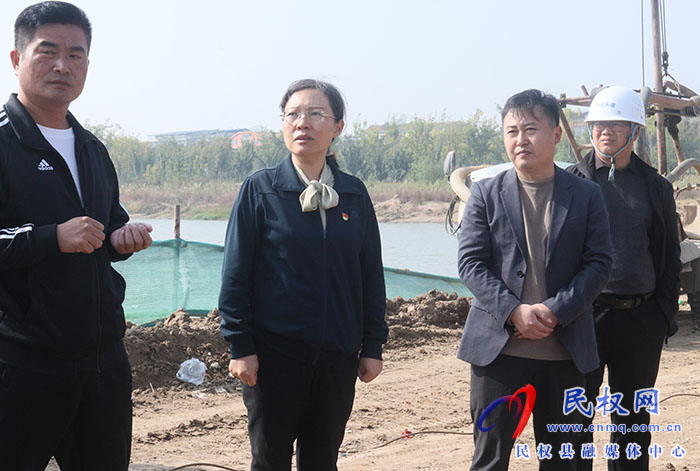 縣委書記王靜嫻調(diào)研市政項目建設工作