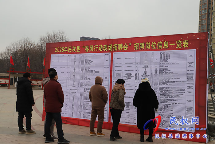 民權縣2025年春風行動大型招聘會舉行
