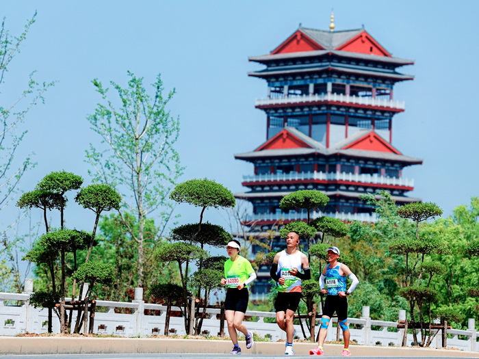 故道春好日 健兒競跑時——2025民權(quán)馬拉松暨第三屆申甘林帶生態(tài)馬拉松賽激情開跑
